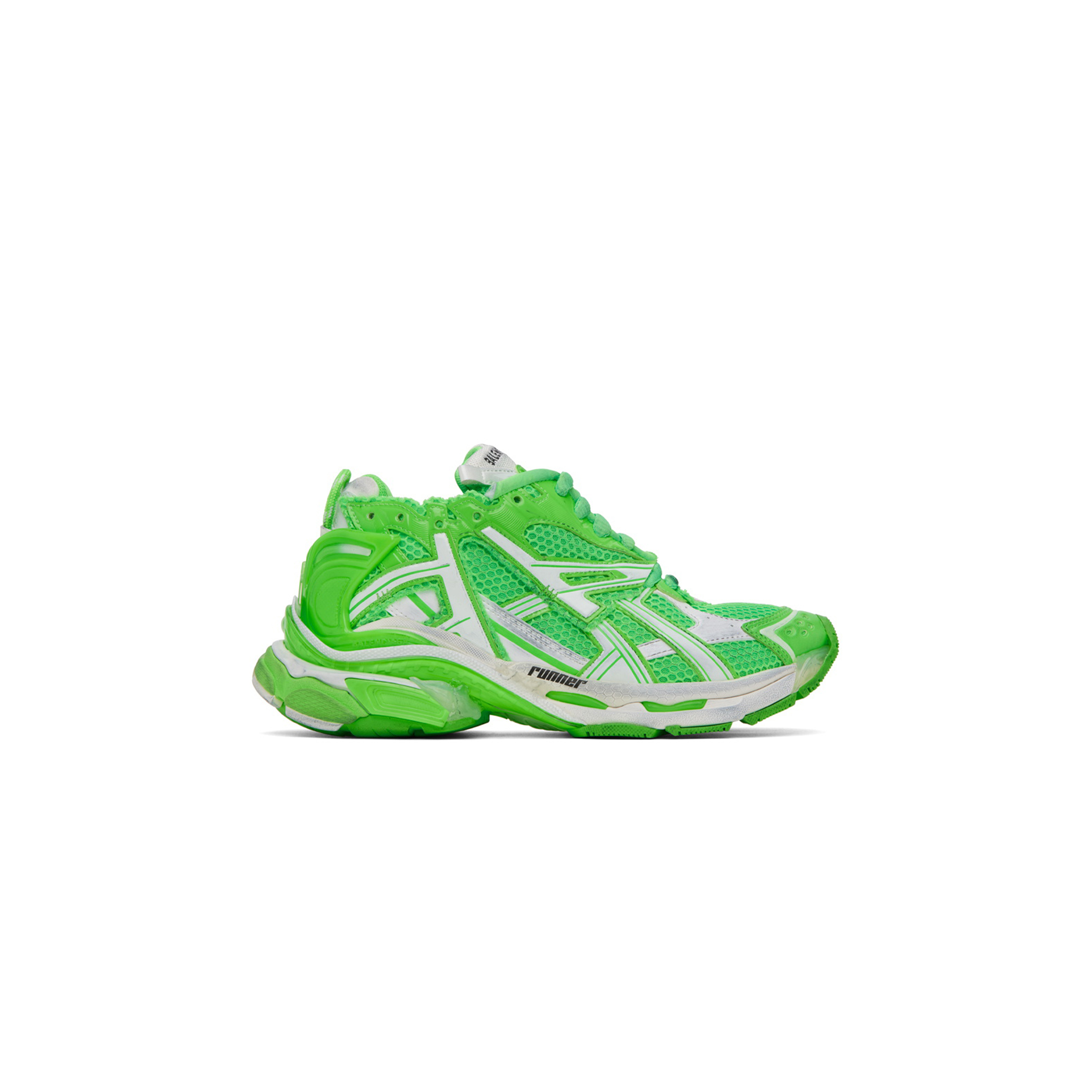 BALENCIAGA GREEN RUNNER SNEAKERS 677402W3RBM3590